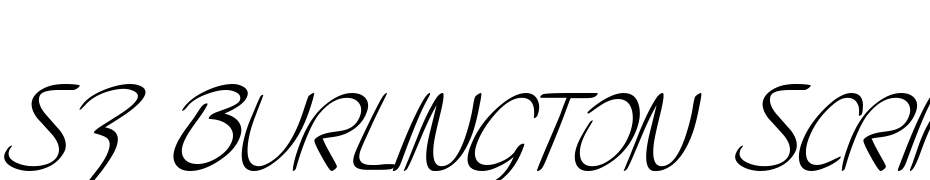 SF Burlington Script SC Italic Font Download Free
